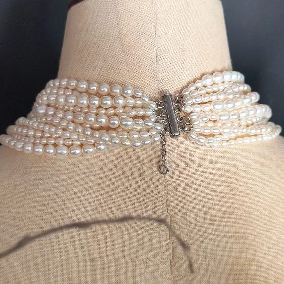 Bridal cultured freshwater pearls necklaces